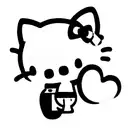 hello kitty kill cops tattoo design idea