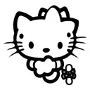 hello kitty kill cops tattoo design idea