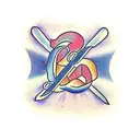 The words "numbers 6:24" in a pretty cursive writing tattoo design idea