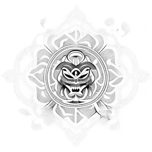 borneo, bunga terung tattoo design idea
