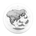 globe  "this world is not made for me" tattoo design idea