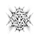 Star of david tattoo design idea