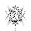 Star of david tattoo design idea