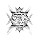Star of david tattoo design idea