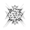 Star of david tattoo design idea