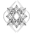 Star of david tattoo design idea