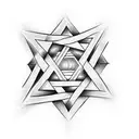 Star of david tattoo design idea