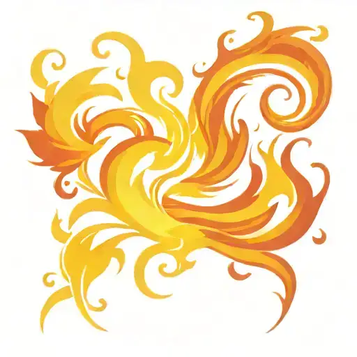 flame tattoo design for man burning hot raging flame single flame multicolour slim tall sleek design colourful masculine tattoo design idea