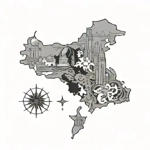 united arab emirates and philippines tattoo design idea