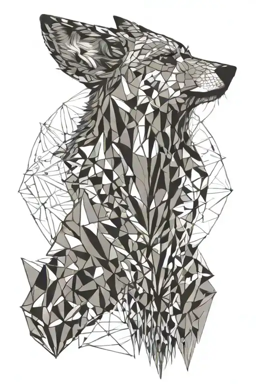 coyote tattoo design idea