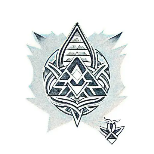 Valknut Symbol tattoo design idea