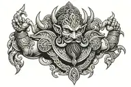 Ravana tattoo design idea