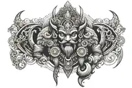 Ravana tattoo design idea