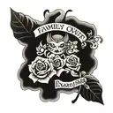 Family Over Everything tattoo design idea