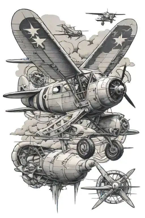 military aviation themed tattoo tattoo design idea