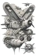 military aviation themed tattoo tattoo design idea