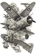 military aviation themed tattoo tattoo design idea