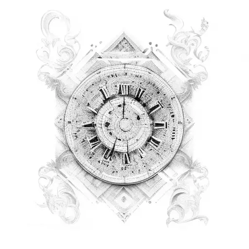 Roman numerals tattoo design idea