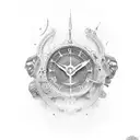 Roman numerals tattoo design idea