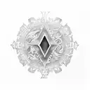 Roman numerals tattoo design idea