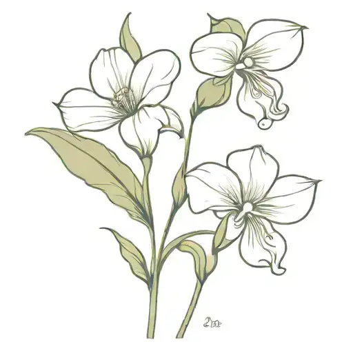 sweetpea tattoo design idea