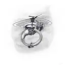 merlin 101 helicopter  tattoo design idea