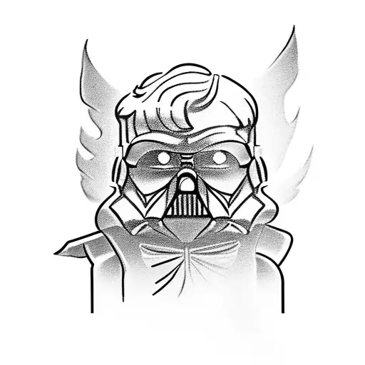 Lego harry potter fighting lego darth vaidar tattoo design idea