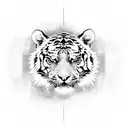 tiger tribal tattoo design idea