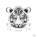 tiger tribal tattoo design idea
