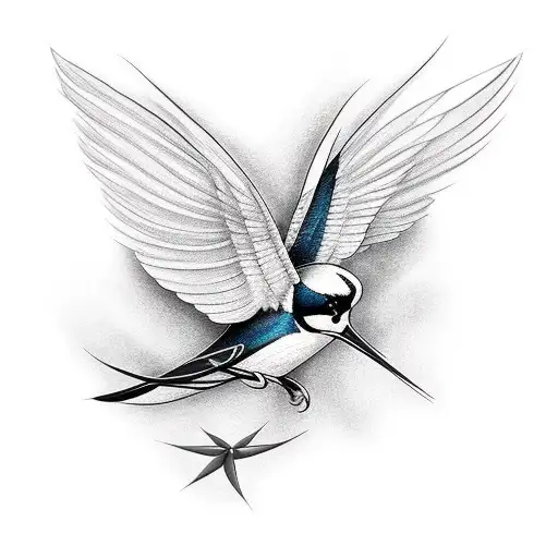 Swallow Bird tattoo design idea