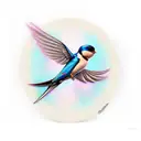 Swallow Bird tattoo design idea