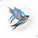 Swallow Bird tattoo design idea