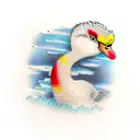 ugly duckling tattoo design idea