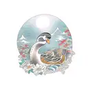 ugly duckling tattoo design idea