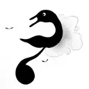 ugly duckling tattoo design idea