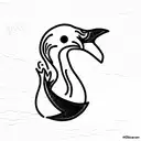 ugly duckling tattoo design idea