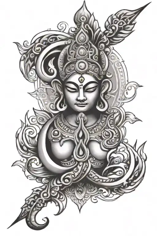 trishul damru tattoo design tattoo design idea