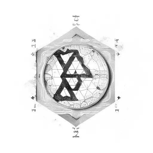 israeli flag with mageb david, on it map of israel, like a counter map, and tect over the map in hebrew tattoo design idea