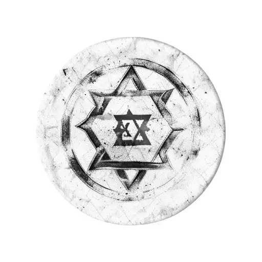 israeli flag with mageb david, on it map of israel, like a counter map, and tect over the map in hebrew עם ישראל חי tattoo design idea