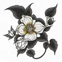 representing birth flowers for March, April, June, July, November, and December tattoo design idea