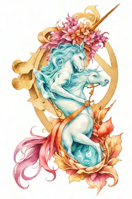 Sagittarius huntress hood ornament   tattoo design idea