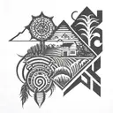 farm  tattoo design idea