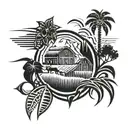 farm  tattoo design idea