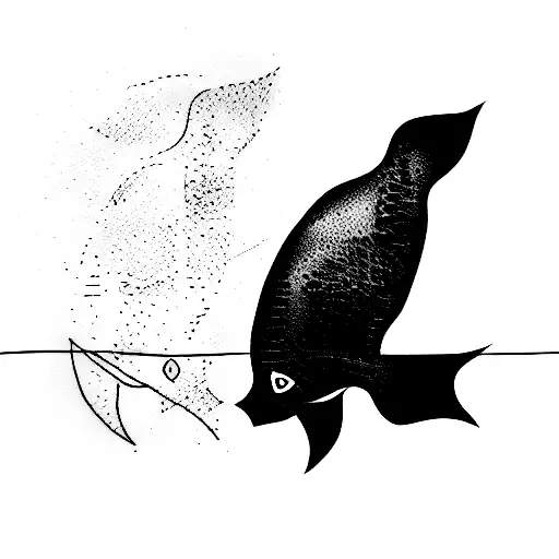 banana fish tattoo design idea