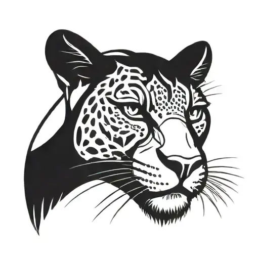 panther head traditional style tattoo tattoo design idea