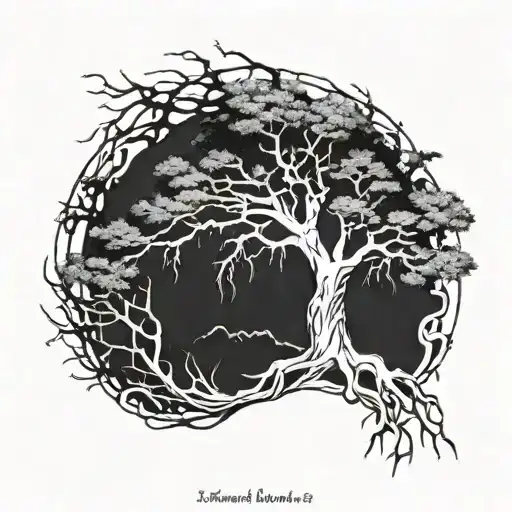 XXXTentacion tree tattoo tattoo design idea