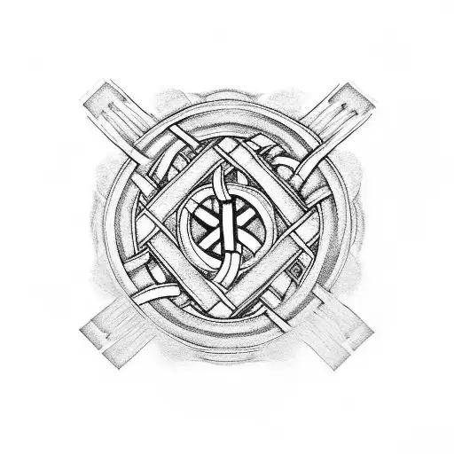 the endless knot for forearm tattoo design idea
