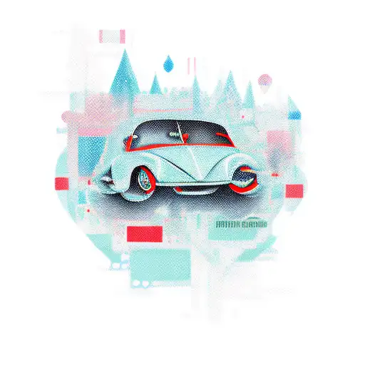 car tattoo design idea