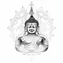 a back tattoo combining Buddhist, Japanese, nordic, Hawaiian, african elements  tattoo design idea