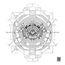 motherboard atom tattoo design idea